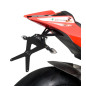 Portamatrículas para moto reclinable Barracuda para Aprilia RSV4