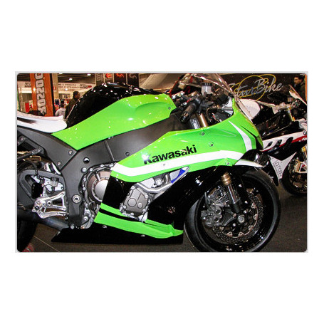 Fiberglass Racing front fairing Plastic Bike for Kawasaki ZX-10R 11- (4 parts)