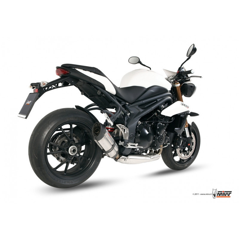Terminal homologado Mivv Suono acero inoxidable Triumph Speed Tr… | MotoGM