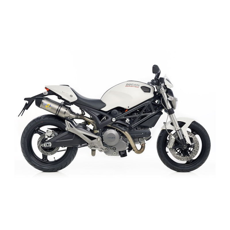 Terminales de escape Leovince LV One EVO II Homologado Inox para Ducati Monster 696/796/1100/1100 S