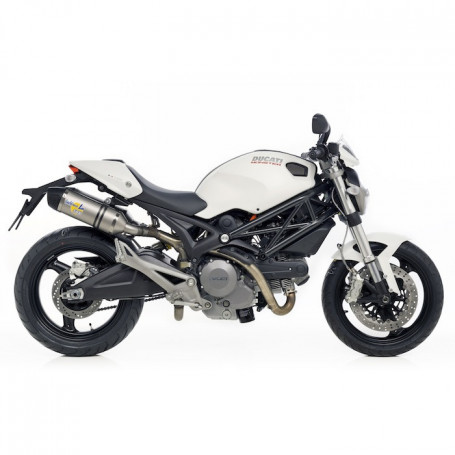 Mufflers Leovince LV One EVO II Street legal Slip-on Inox for Ducati Monster 696/796/1100/1100 S