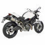 Terminali di scarico Leovince LV One EVO II Omologato Inox per Ducati Monster 696/796/1100/1100 S