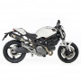 Terminali di scarico Leovince LV One EVO II Omologato Carbonio per Ducati Monster 696/796/1100/1100 S