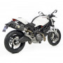 Silencieux Leovince LV One EVO II Homologués Carbone pour Ducati Monster 696/796/1100/1100 S