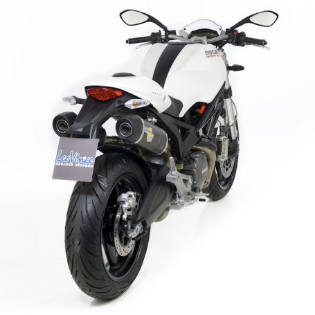 Mufflers Leovince LV One EVO II Street legal Slip-on Carbon for Ducati Monster 696/796/1100/1100 S