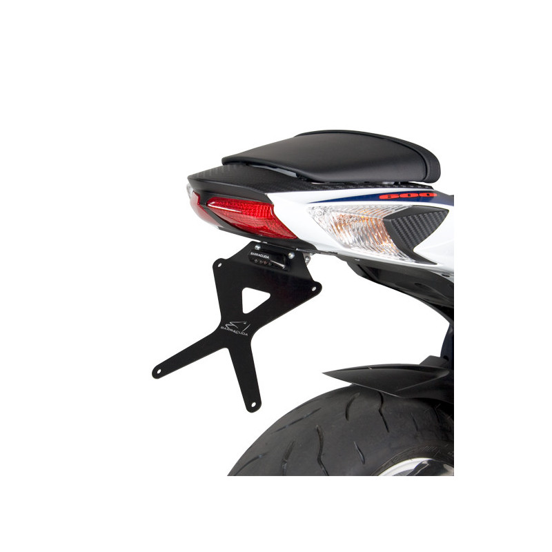 Portamatrículas para moto reclinable Barracuda para Suzuki GSX-R 600/750 11-