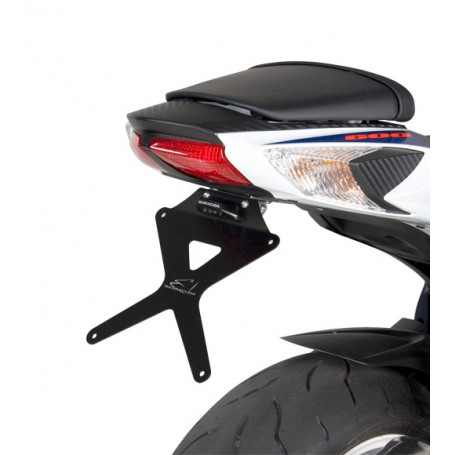 Portamatrículas para moto reclinable Barracuda para Suzuki GSX-R 600/750 11-