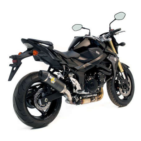 Terminale di scarico Leovince LV One EVO II Omologato Carbonio per Suzuki GSR 750