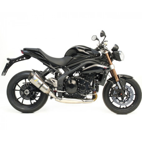 Terminali di scarico Leovince Factory R EVO II Omologato Titanio per Triumph Speed Triple 1050 11-