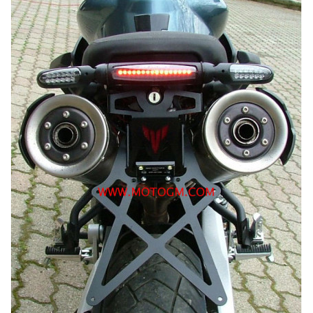 Portatarga Mad Doctor per Yamaha MT-03 regolabile con gruppo ottico+frecce