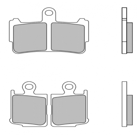 Plaquette de frein Brembo Sinter SA Avant (1 couple pour 1 disque), 07HO37SA