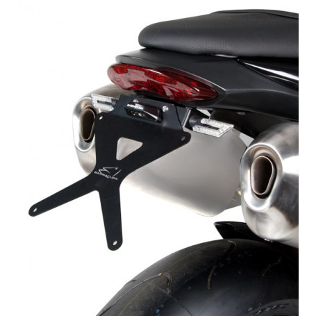 Portamatrículas para moto reclinable Barracuda para Triumph Speed Triple 1050 11-