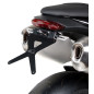 Portamatrículas para moto reclinable Barracuda para Triumph Speed Triple 1050 11-
