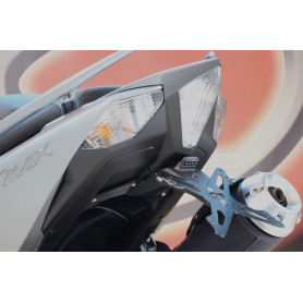 Portamatrículas regulable negro Evotech para Yamaha T-Max 530 12 | MotoGM
