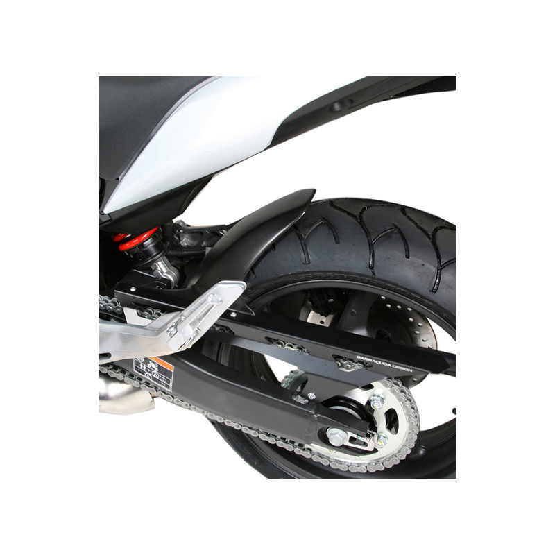 Guardabarros trasero Barracuda in ABS negro opaco para Honda Hornet 600 11- Guardabarros trasero Barracuda in ABS negro opaco para Honda Hornet 600 11-