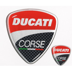 Stemma Ducati corse resinato 3D grande 42 X 45 mm + pequeño 11 x… | MotoGM