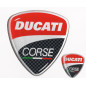 Stemma Ducati corse resinato 3D groß 42 X 45 mm + klein 11 x 14 mm Stemma Ducati corse resinato 3D groß 42 X 45 mm + klein 11 x 14 mm