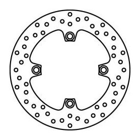 Disque de frein arriere Brembo Serie Oro, Honda CBF 500 04-08, Hornet 600 07-, CBF 1000 ABS 06-08 dim 240 X 116,5 mm