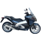 Cockpitverkleidung Fabbri Summer Rauchglas hell für Honda Integra 700 L 485 X H 530
