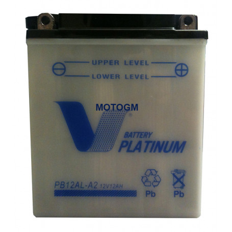 Batterie YB12AL-A2 12 A, positif Droite, 134 mm x 80 mm x 160 mm