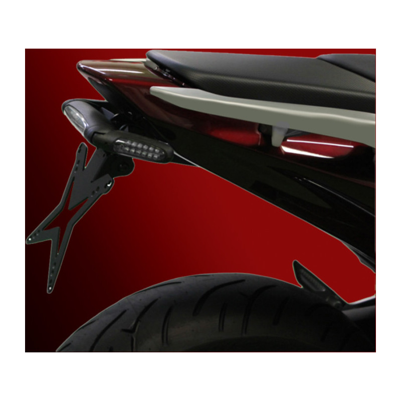 Portamatrículas Mad Doctor para Honda Integra 700 regulable con gruppo ottico+intermitentes