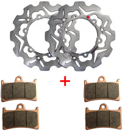 Kit Dischi Braking anteriore + pastiglie sinterizzate per T-MAX 500 08-11