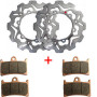Braking kit disk front + brake pads sint front for Yamaha T-MAX 500 2008-2011