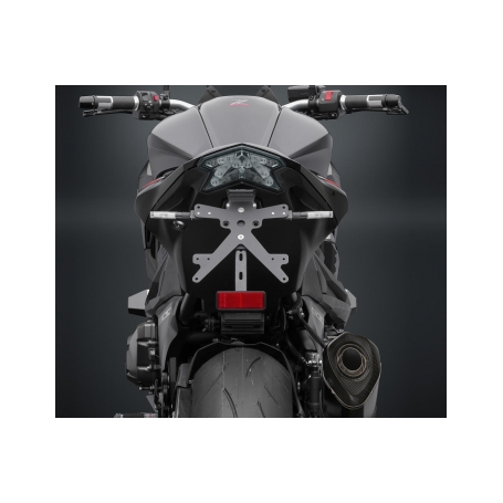 Portamatrículas regulable Rizoma con luz matrícula led  para Kawasaki Z 800