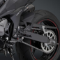 Kettenschutzabdeckung Carbon color silver  Rizoma für Kawasaki Z 800