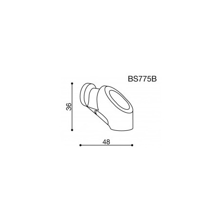 Adaptateur pour rétroviseurs Rizoma BS775B pour Yamaha T-MAX 500 08-11, T-MAX 530 12- couleur noire, 1 pièce