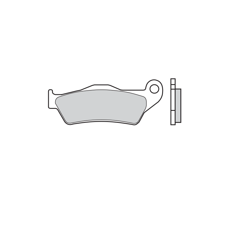 Bremsbelag Brembo Carbon Ceramica scooter (1 Paar für 1 Scheibe) 07001