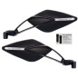 Par de espejos homologado Viper 8 Style in plastica ABS negro opaco Naked passo 10X1,25 (1 par)