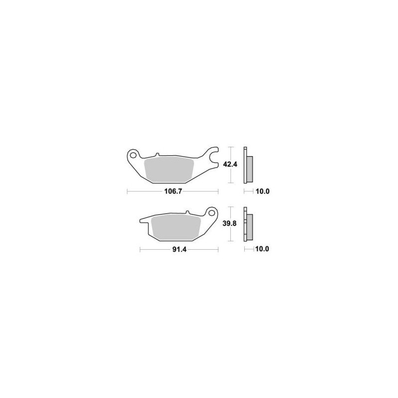 Pastilla de freno Brembo genuine parts trasero (1 par para 1 disco) 07HO4905, Honda CBR 125 R 04-, Varadero 125