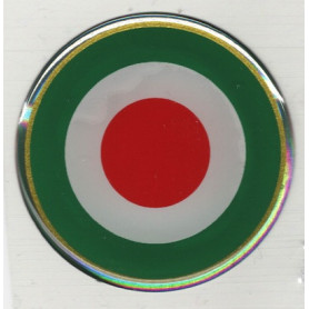 Aufkleber resinato 3D Tricolore Italia 1 Stück ø 4,5 cm | MotoGM