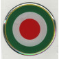 Pegatina resinato 3D Tricolore Italia 1 pieza ø 4,5 cm