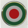 Stiker Tricolor Italia 3D effect 1 pz ø 4,5 cm
