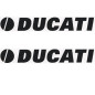 Aufkleber-Set Ducati schwarz 2 Stück 16 X 2,5 cm