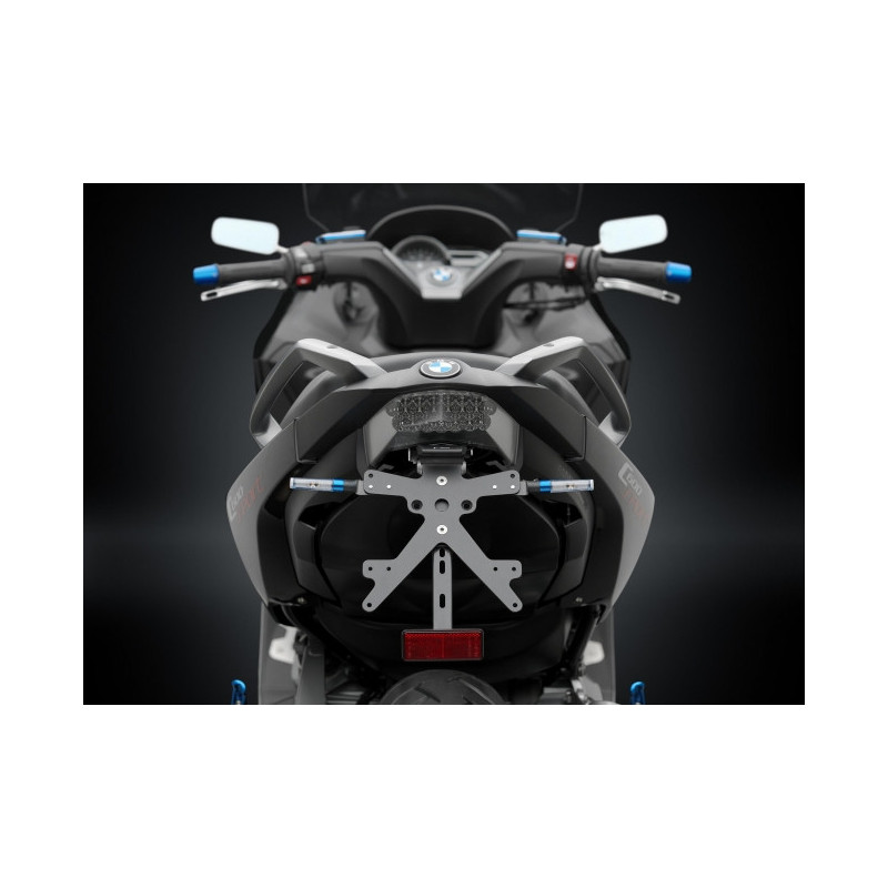 Portamatrículas regulable Rizoma con luz matrícula led para BMW C … | MotoGM