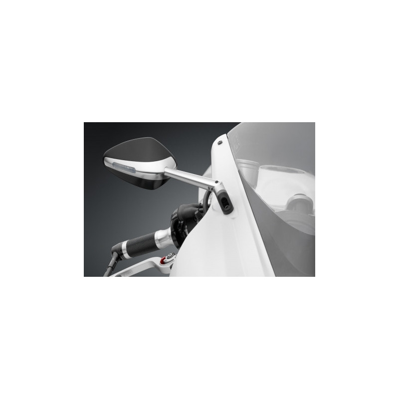 Mirror street legal Rizoma VELOCE L Biposition with indicator light , adapters required Mirror street legal Rizoma VELOCE L Biposition with indicator light , adapters required