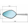Specchio Rizoma VELOCE L Biposizione CE con indicatore di direzione, necessita di adattatori