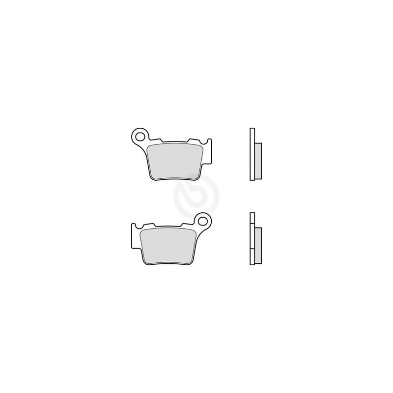 Bremsbelag Brembo Sinterizzata hinten Genuine parts für KTM EXC/SX 125/200/250/300/400/450/525, KTM 660 SMC 04-05 (1 Paar für 1 Scheibe) 07BB275A