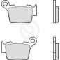 Pastilla de freno Brembo Sinterizzata trasero Genuine parts para KTM EXC/SX 125/200/250/300/400/450/525, KTM 660 SMC 04-05 (1 par para 1 disco) 07BB275A