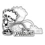 Stikers bike Speedlimit black L X H 9 cm + 5,5 CM (2 pieces)