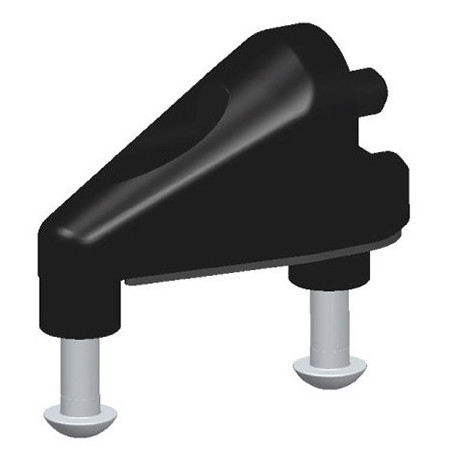 Adaptateur pour rétroviseurs Rizoma BS789B pour Ducati 1199 Panigale couleur noire, 1 pièce