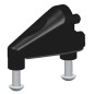 Adapter für Spiegel Rizoma BS789B für Ducati 1199 Panigale, Farbe schwarz, 1 Stück