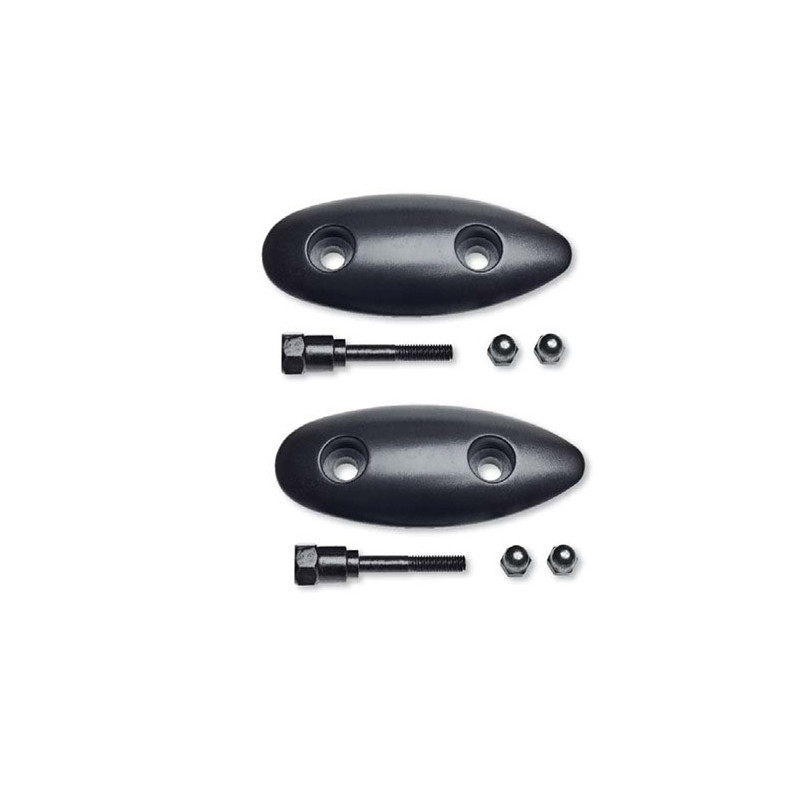 Tapones orificio espejo in plastica ABS completo di tornillos para Yamaha T-Max 500 03-07 (1 par)