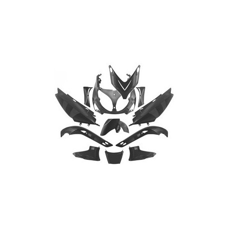 Kit carena completa 12 pezzi T-Max 500 -07, plastica nera da verniciare