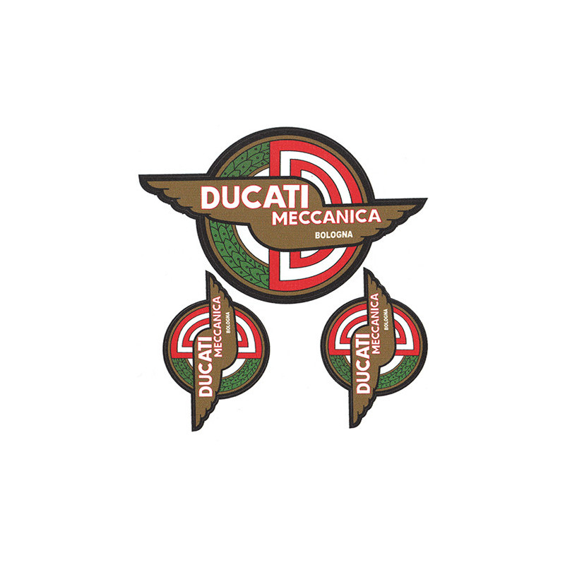 Pegatina Vintage Ducati Meccanica 2 115X80 mm