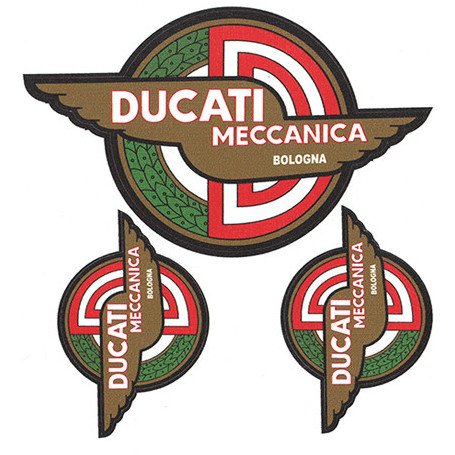 Adesivo Vintage Ducati Meccanica 2 115X80 mm