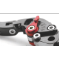 Maneta de embrague de Ergal con regulación, anodizada negro para Ducati Monster 620/695/696/796/800